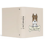 Personalized Amstaff 3 Ring Binders