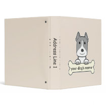 Personalized Amstaff 3 Ring Binder