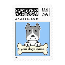 Personalized Amstaff Postage Stamp