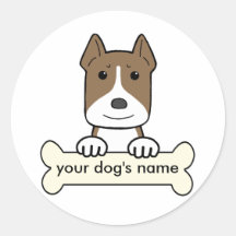 Personalized Amstaff Sticker