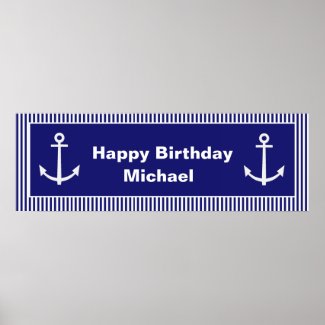 Personalized Anchor Banner Poster