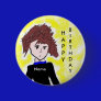 Personalized Animae Birthday Button
