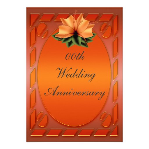 Personalized Anniversary Party Invitation (front side)