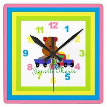 Personalized (ANY NAME) Child's Clock w/Numbers