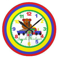 Personalized (ANY NAME) Child's Clock with numbers