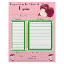 Personalized Apple design recipe page letterhead