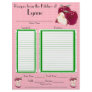 Personalized Apple design recipe page Letterhead Design