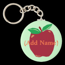 Personalized Apple Keychain keychains