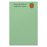 Personalized Apple Stationary Stationery