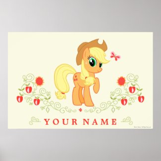 Personalized Applejack Poster