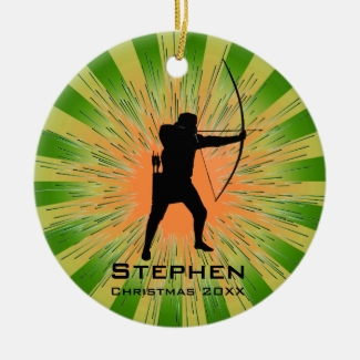 Personalized Archery Ornament