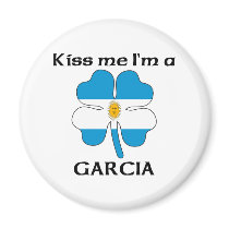 Personalized Argentinian Kiss Me I'm Garcia magnets