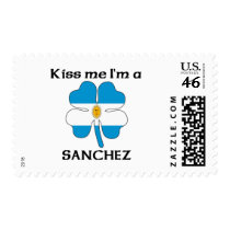 Personalized Argentinian Kiss Me I'm Sanchez postage