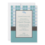 Personalized Argyle Boy Baby Shower Invitations invitations