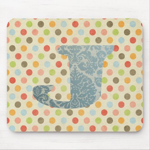 Personalized Art Letter A Mousepads