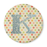 Personalized Art Letter K Magnets
