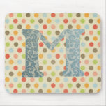 Personalized Art Letter M Mousepads
