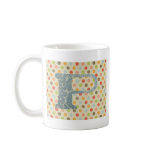 Personalized Art Letter P Mug