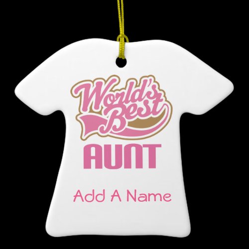 Personalized Aunt Keepsake Ornament Gift