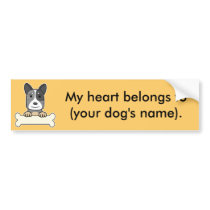 Personalized Australian Cattle Dog Bumper Sticker