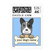 Personalized Australian Cattle Dog Postage Stamps