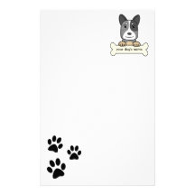 Personalized Australian Cattle Dog Stationery Paper