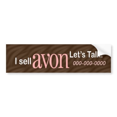 Personalized Avon Bumper Sticker by cutencomfy