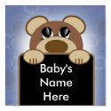 Personalized Baby Boy Room Poster posters by personalizedbaby Personalized Baby Boy Room Poster posters