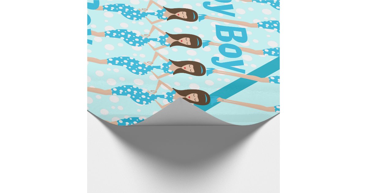 Personalized Baby Boy Wrapping Paper Zazzle