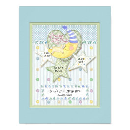 Personalized Baby Name Wall Nursery Art for Boy print