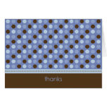 Personalized Baby Polka Dot Thank You Card