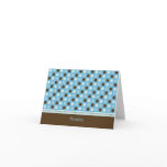 Personalized Baby Polka Dot Thank You Card (blue)