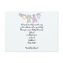 Personalized Baby Shower Invitation-Clothesline postcards by babyshowergalore Personalized Baby Shower Invitation-Clothesline postcards