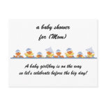 Personalized Baby Shower Invitations-Little Ducks Postcard