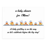 Personalized Baby Shower Invitations-Little Ducks Postcard