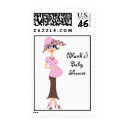 Personalized Baby Shower Postage-Chic Mom stamp