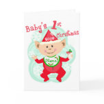 Personalized Baby's First Christmas Cards
