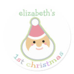 Personalized Baby's First Christmas Stickers