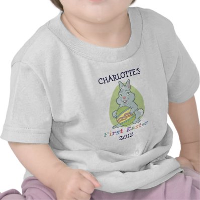 Personalized Baby&#39;s First Easter Tshirt