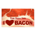 Personalized Bacon love business cards by AdamCampen Personalized Bacon love business cards
