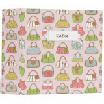 Personalized Bag-a-Holic (Pink) binders