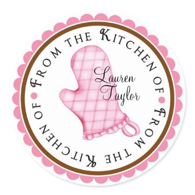 Personalized Stickers on Personalized Baking Cooking Kitchen Stickers From Zazzle Com