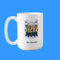 Personalized Barbershop Quartet Mug - Female