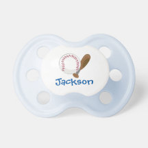 Personalized Baseball Baby Pacifier