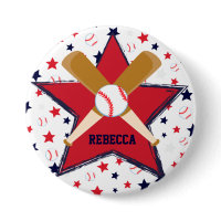 Personalized Baseball bats ball and stars