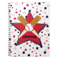 Personalized Baseball bats ball and stars