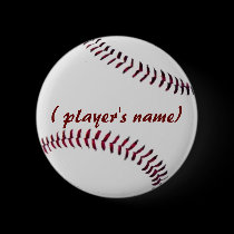 Personalized Baseball Button buttons