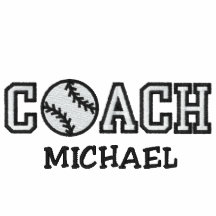 Personalized Baseball Coach Embroidered Polo Shirt