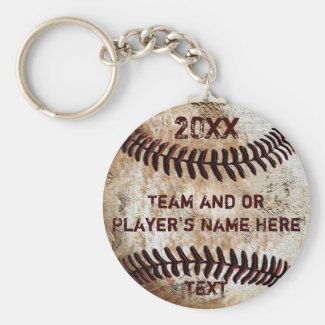 PERSONALIZED Baseball Gifts for Players, Seniors Basic Round Button Keychain