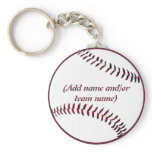 Personalized Baseball Keychain